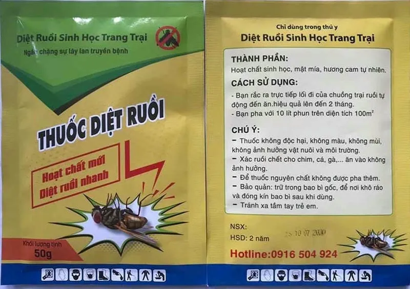 Sử dụng thuốc diệt ruồi Sử dụng thuốc diệt ruồi